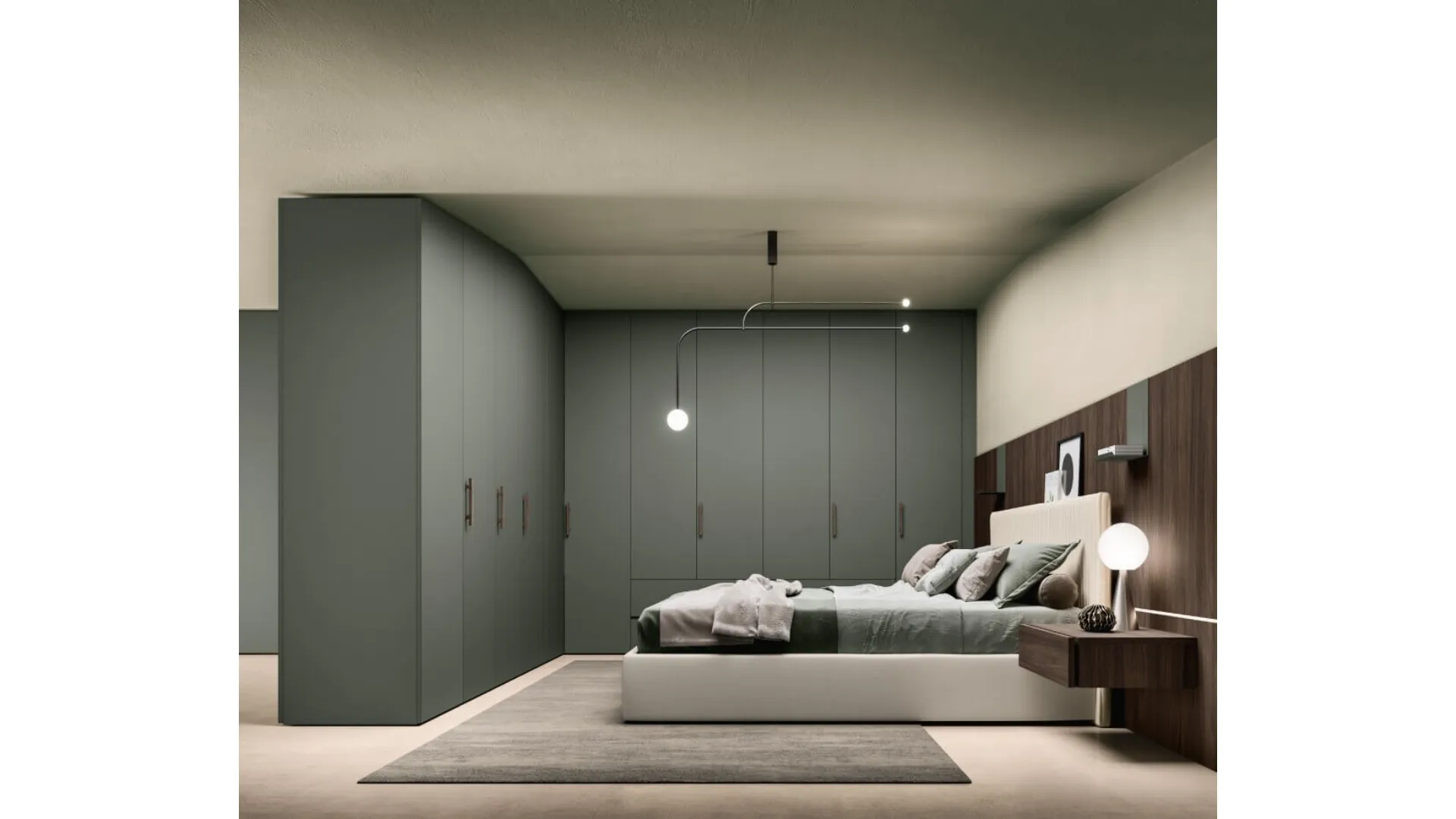 Armadio battente angolare Alterna SM2005 di Zalf