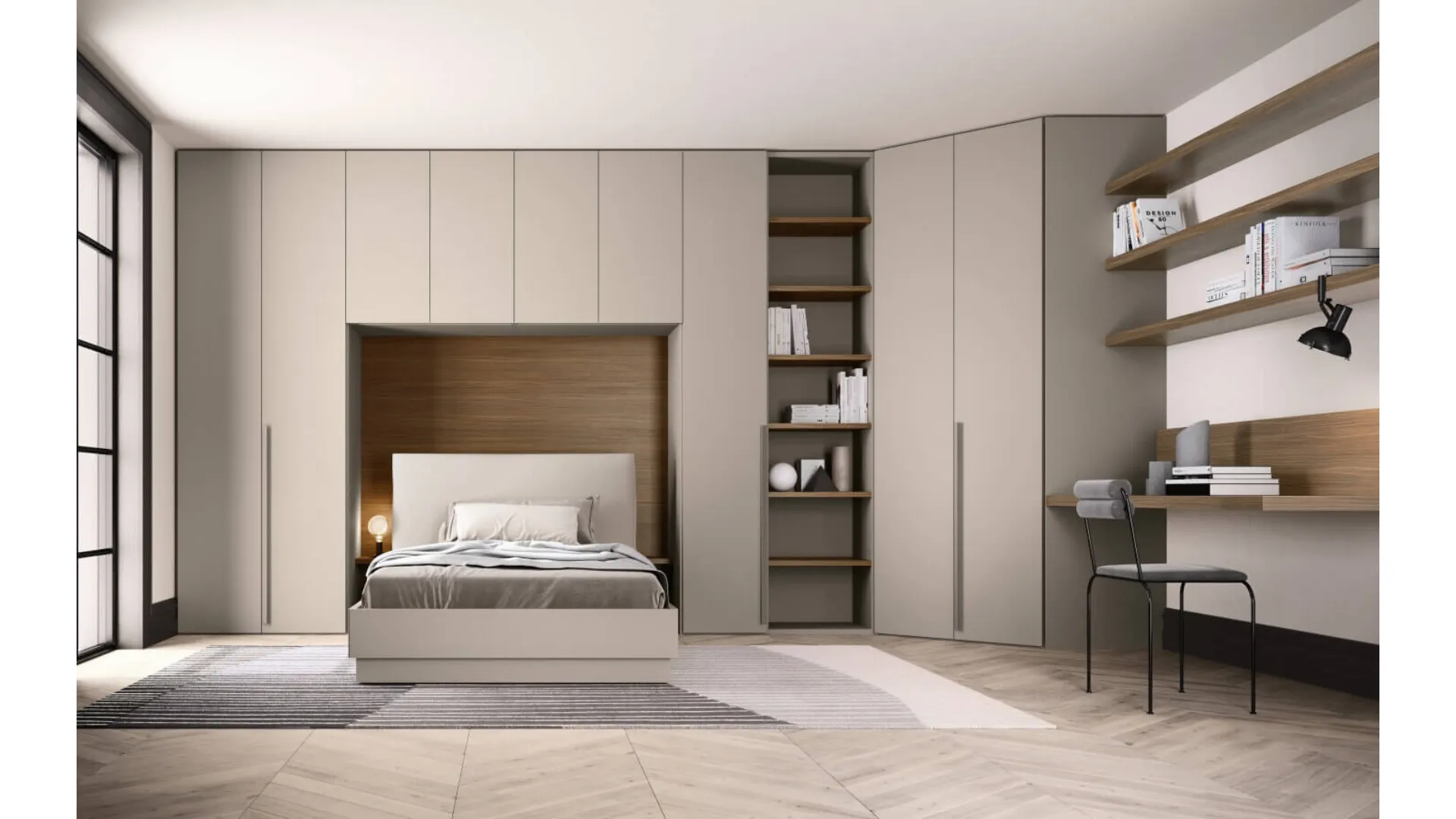 Armadio battente a ponte Alterna SM2015 di Zalf