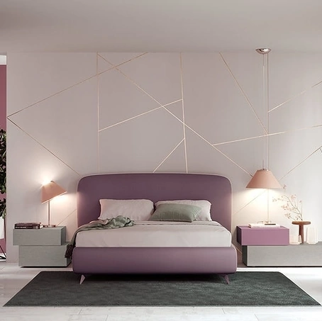 Armadio Scorrevole Edge finitura laccato Metallo e melaminico Bouganville di Foresi Mobili