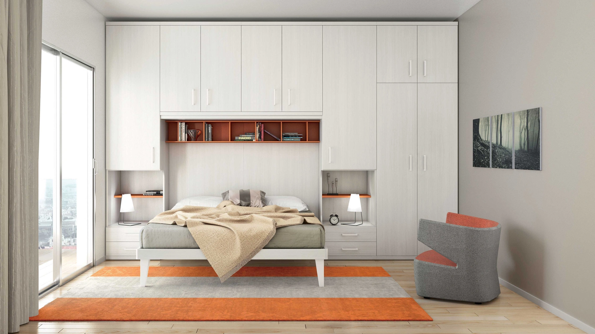 Armadio a ponte Globo di Spagnol Mobili