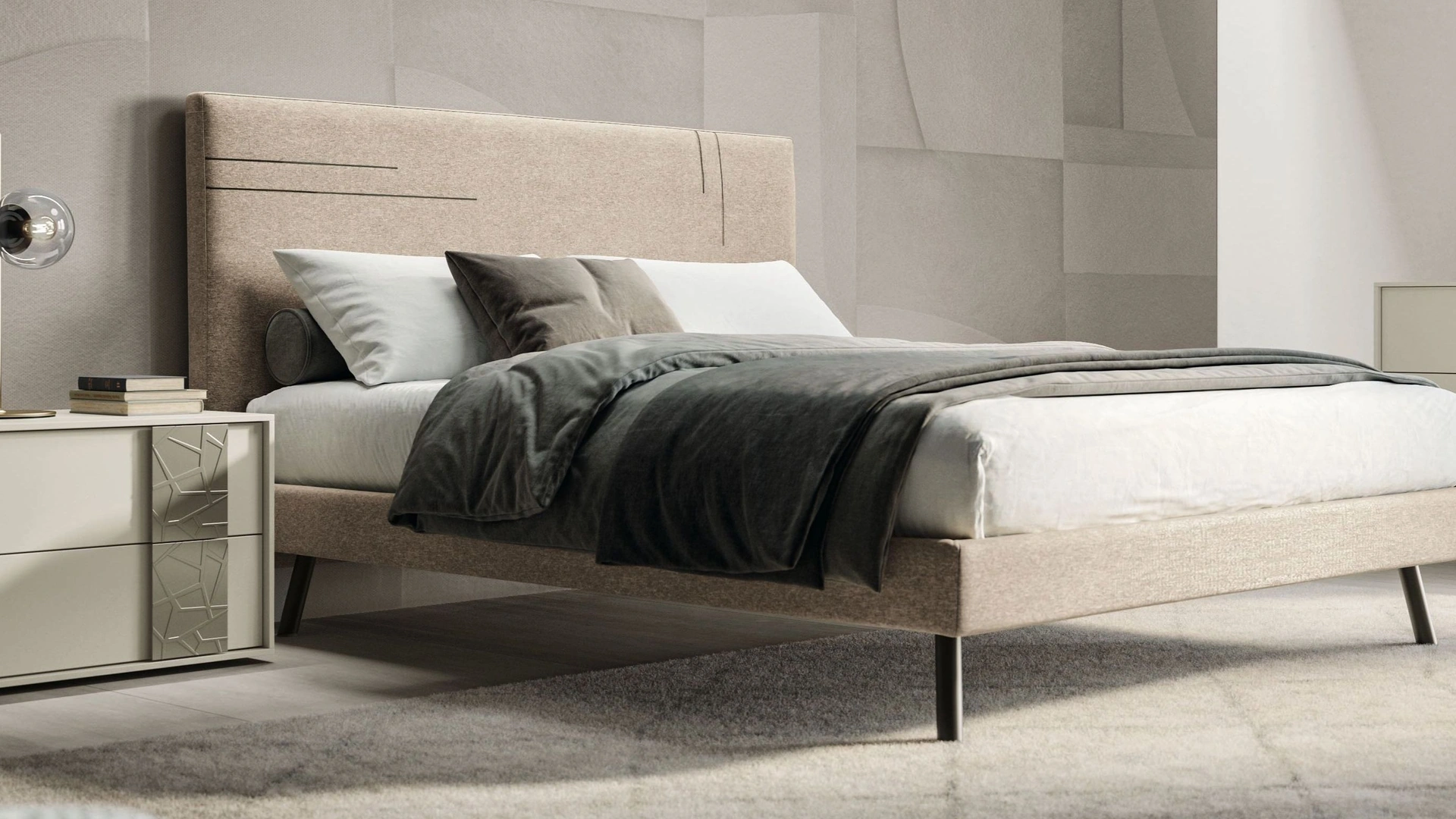 Comodino Metrolis New di Spagnol Mobili