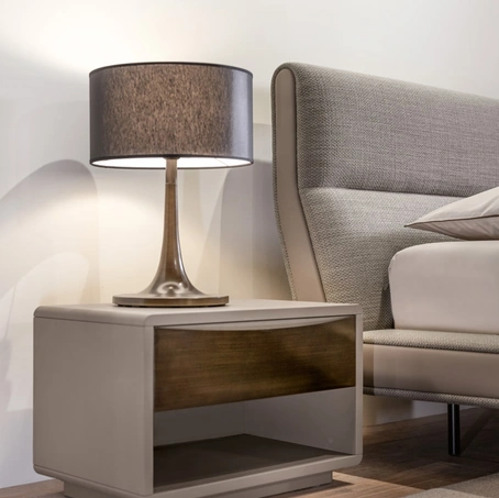 Comodino Concetto in legno e metallo di Cantori