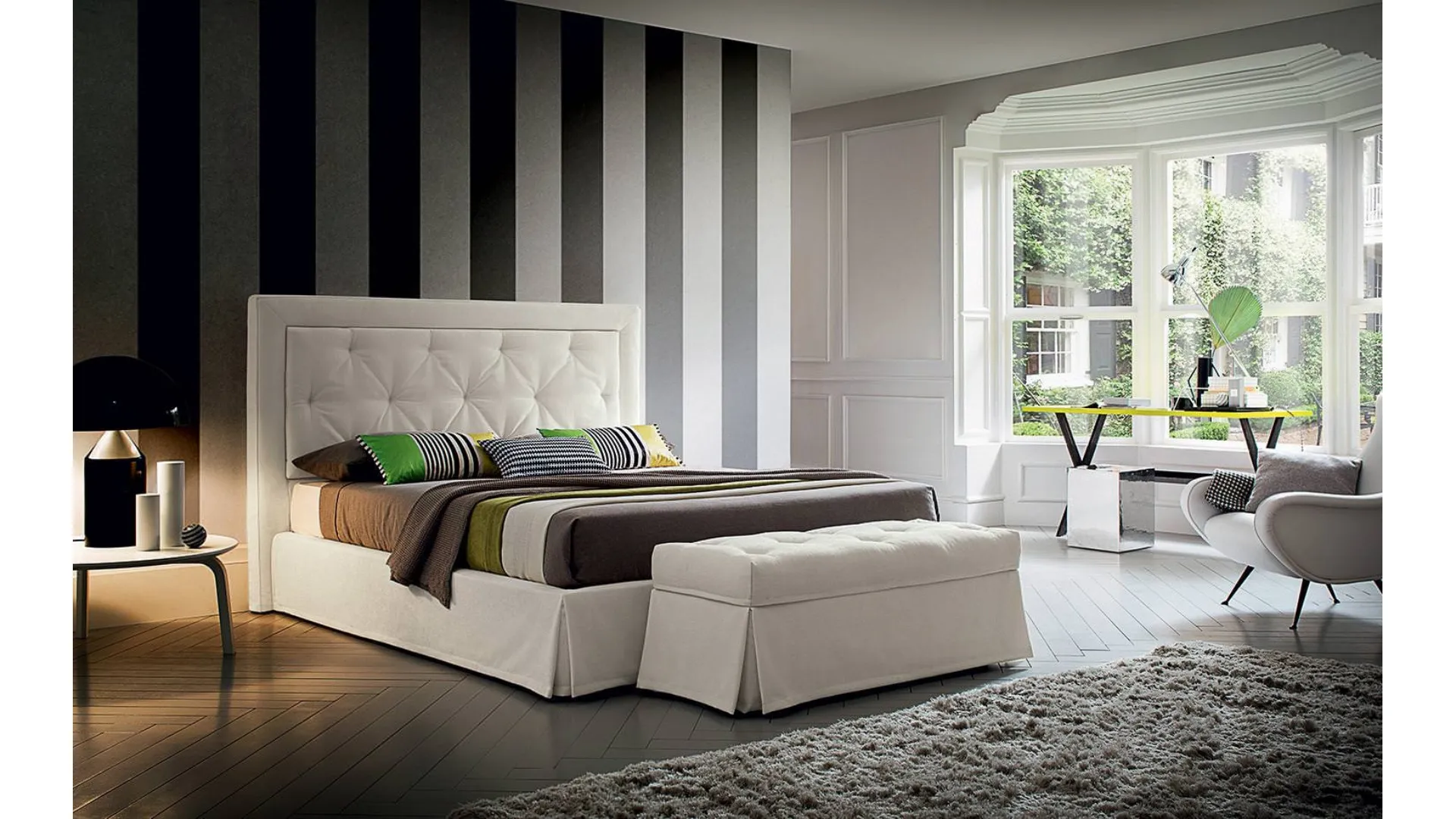 Letto in tessuto Adrian di Felis