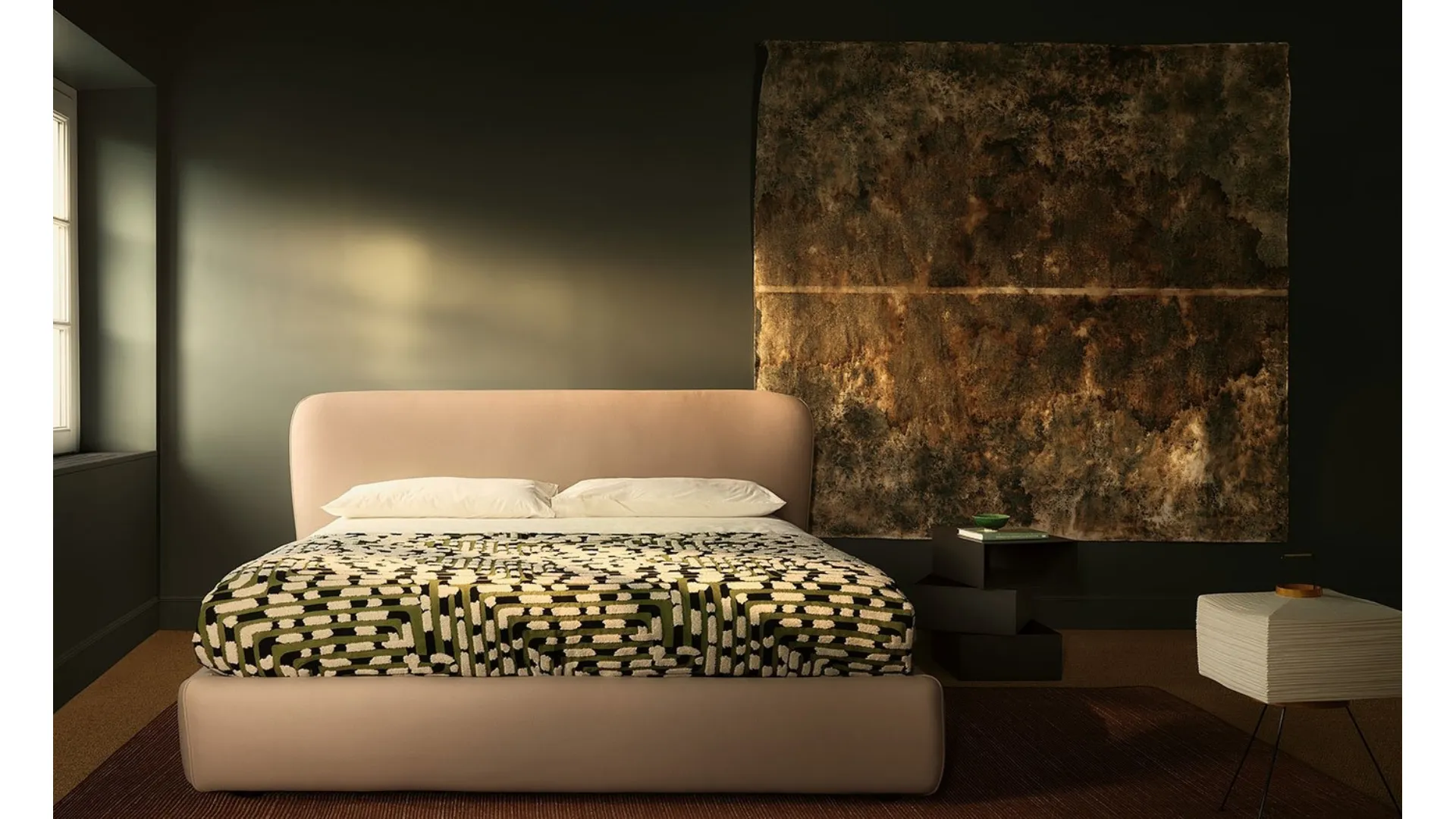 Letto imbottito Corolle di Bolzan Letti