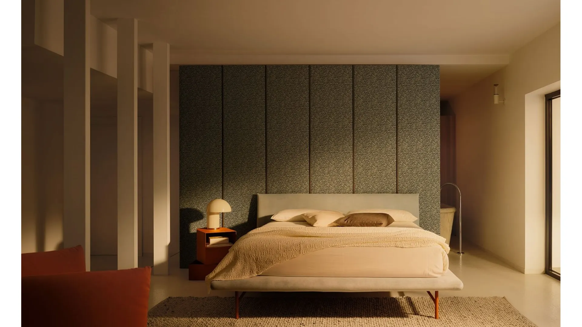 Letto imbottito Dora di Bolzan Letti