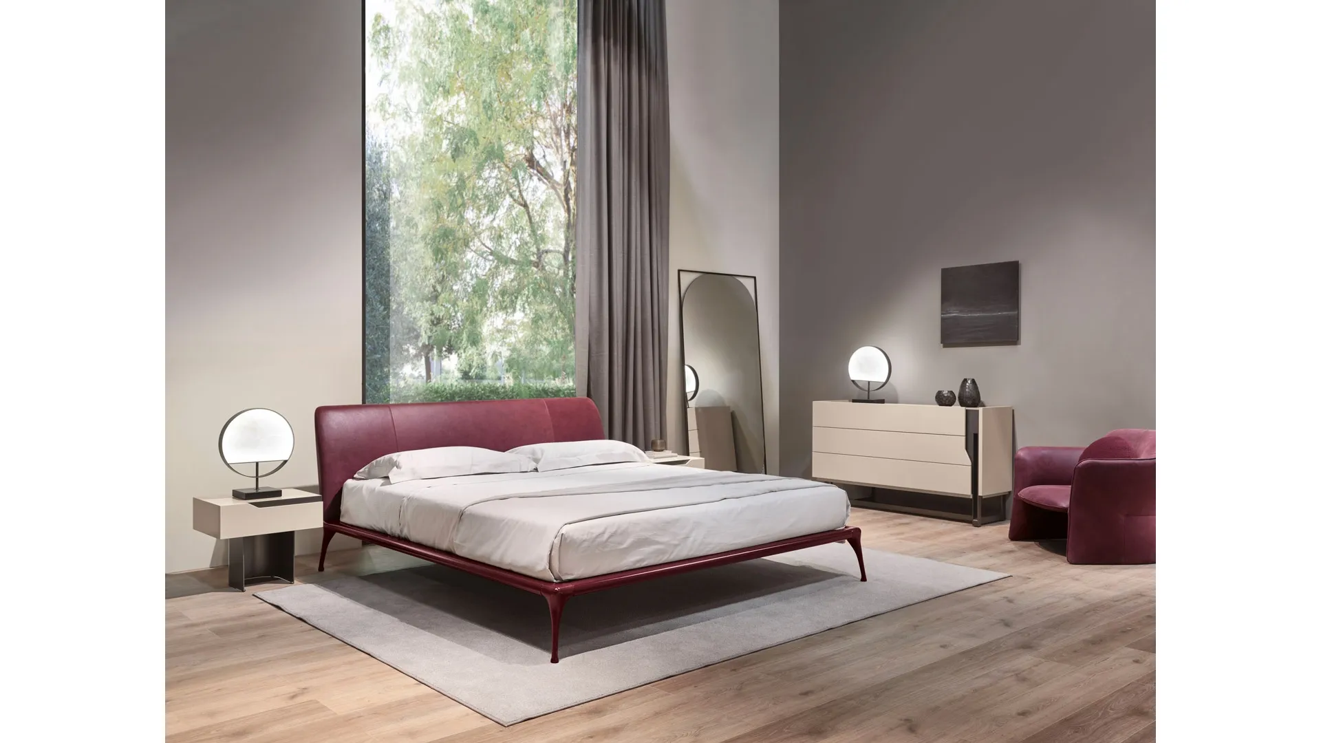 Letto in pelle  Iseo 24 di Cantori