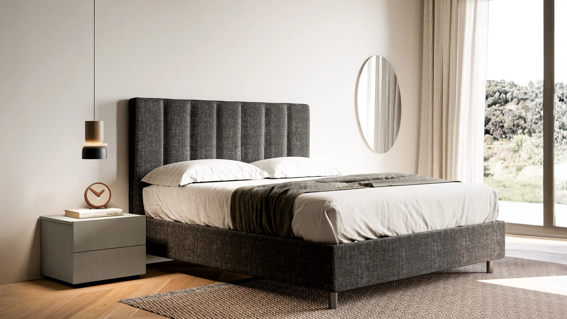 Letto imbottito Kali di SantaLucia