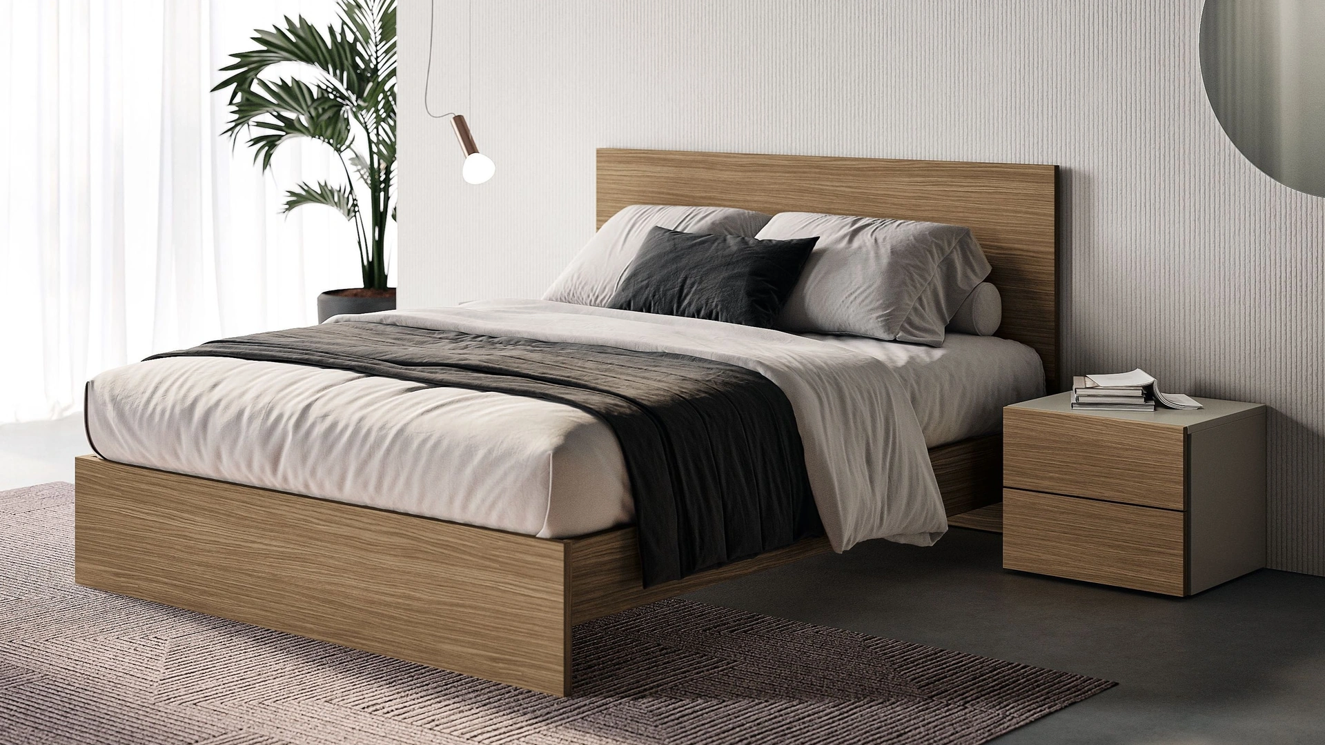 Letto con testiera Prime di Spagnol Mobili