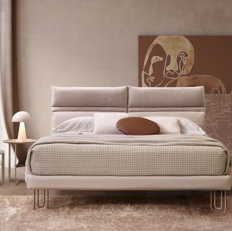 Letto imbottito Linus di Rosini Night