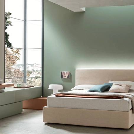 Letto Sky Imbottito con contenitore di Maronese