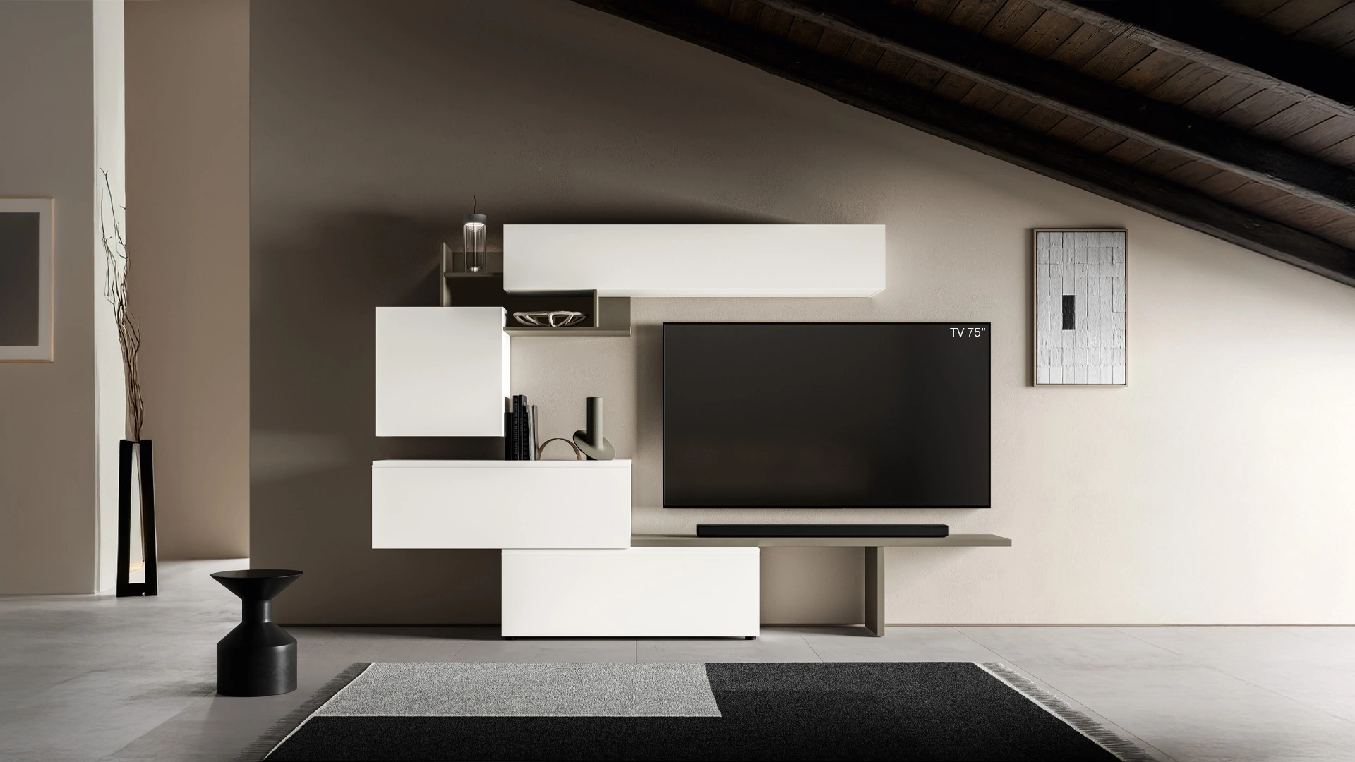 Parete Attrezzata Pratico PTG405 di SantaLucia