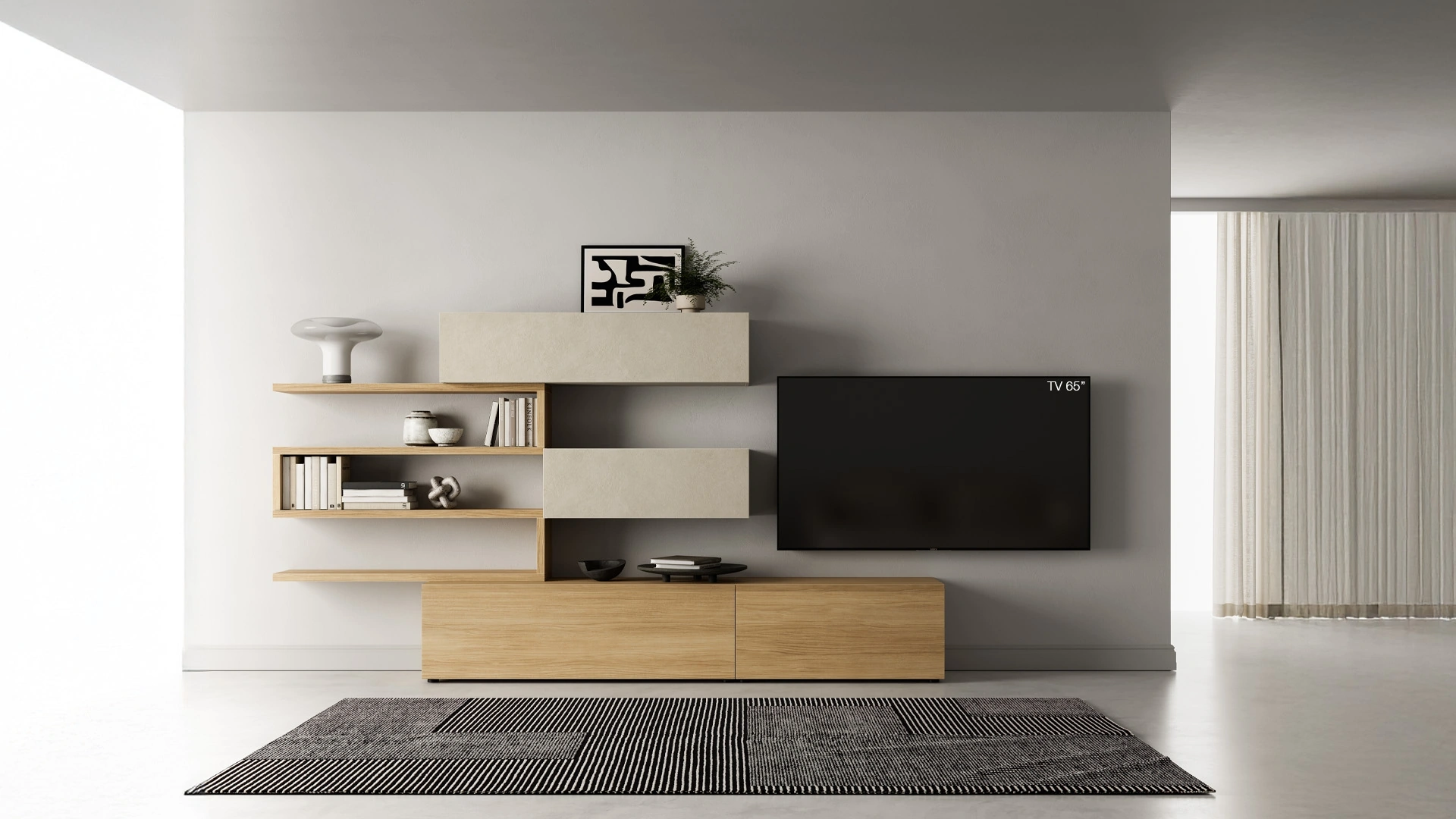 Parete Attrezzata Pratico PTG406 di SantaLucia