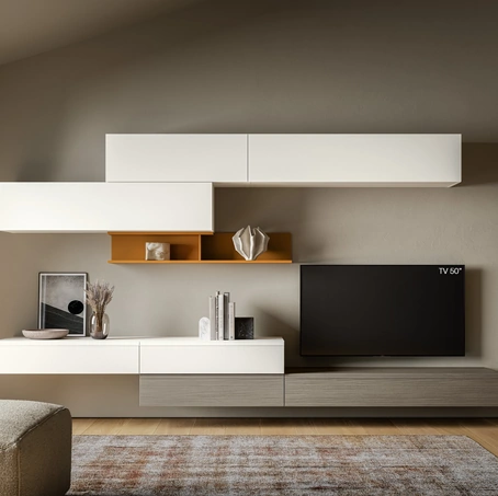 Parete Attrezzata Pratico PTG439 di SantaLucia