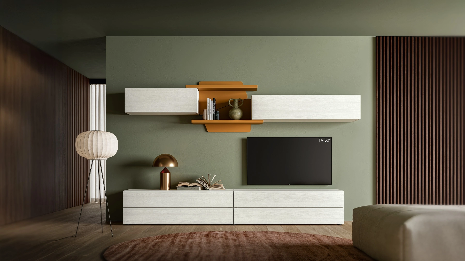 Parete Attrezzata Pratico PTG443 di SantaLucia