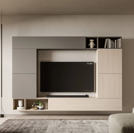 Parete Attrezzata Pratico PTG453 di SantaLucia