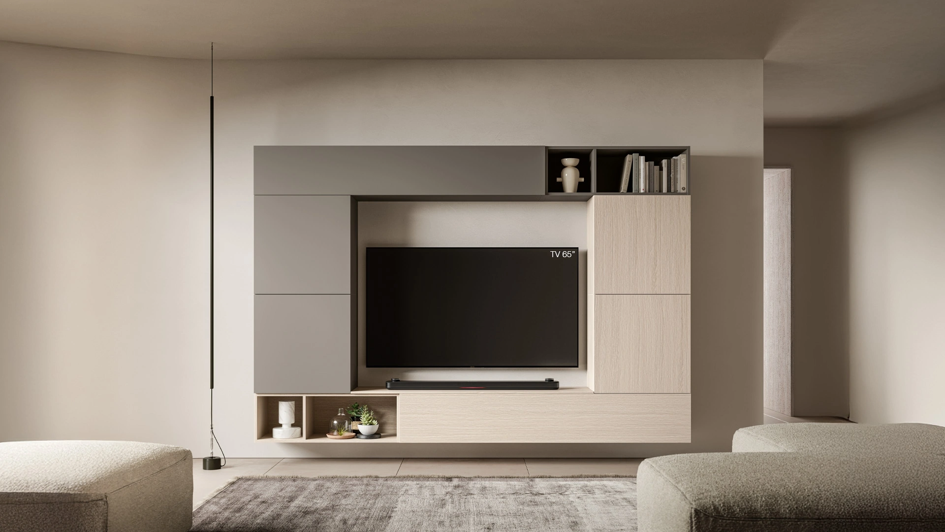 Parete Attrezzata Pratico PTG453 di SantaLucia