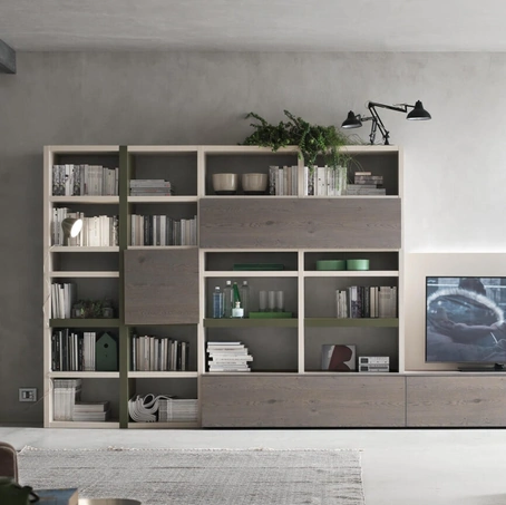 Parete Attrezzata Sistema Spalla Comp SA2225 di Maronese