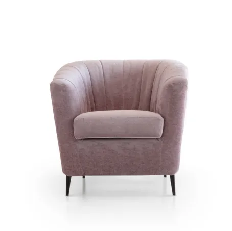 Poltroncina in pelle Ada di Aerre