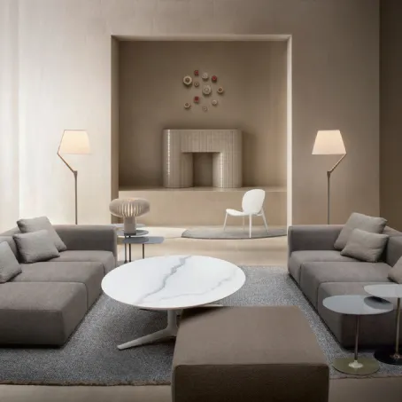 Divano lineare Plastics di Kartell