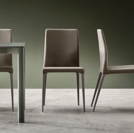 Sedia Dakota in ecopelle di Maronese