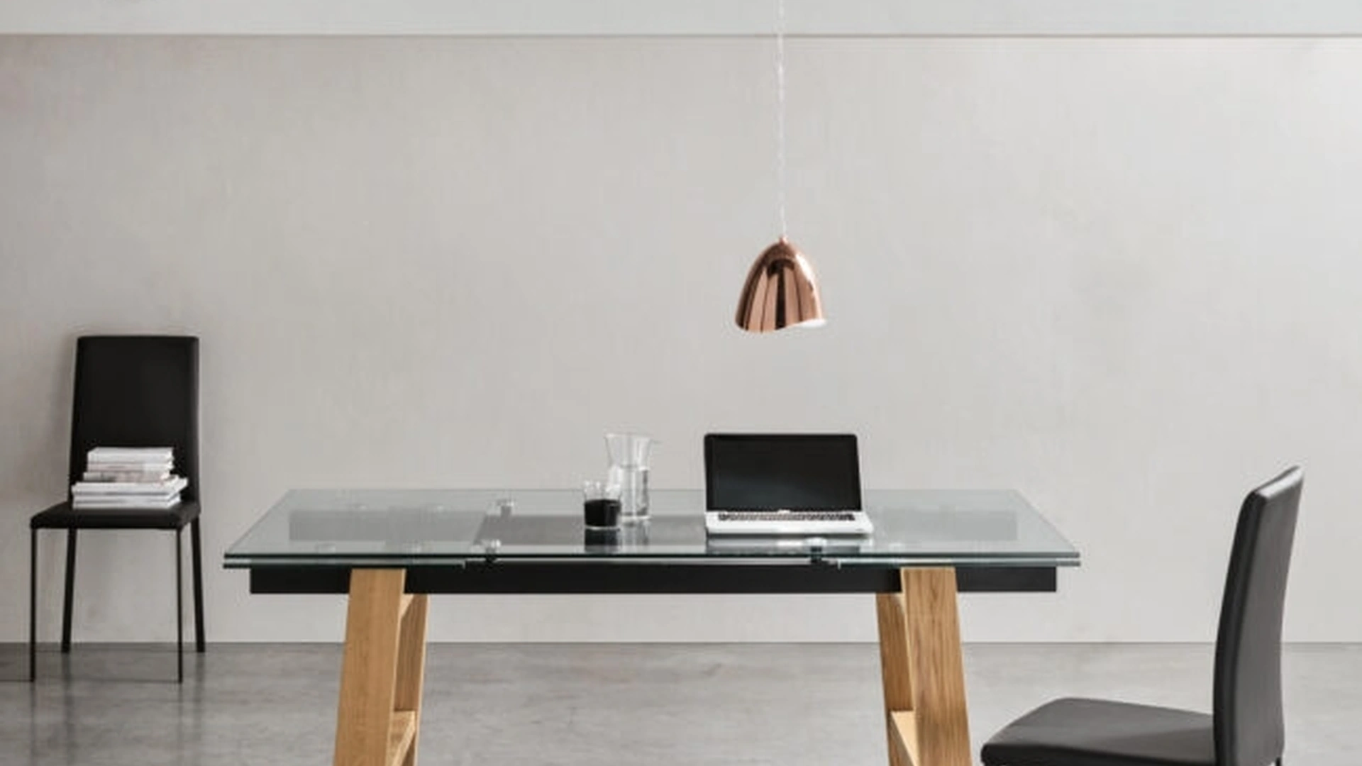 Tavolo allungabile Felix in vetro di Maronese