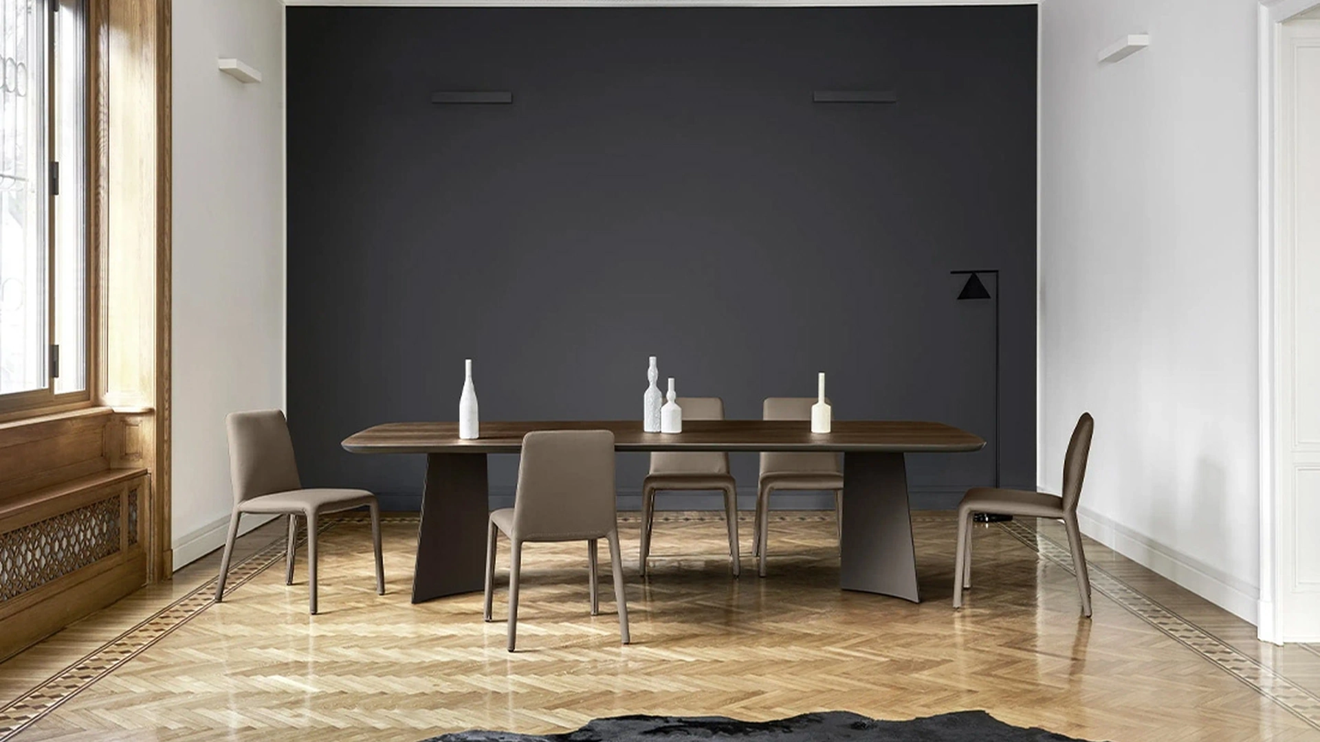 Tavolo Poliedro in Rovere Termotrattato di Sangiacomo