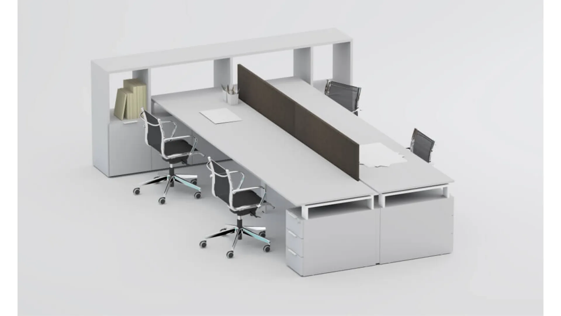 Scrivania operativa SM2570 di Zalf