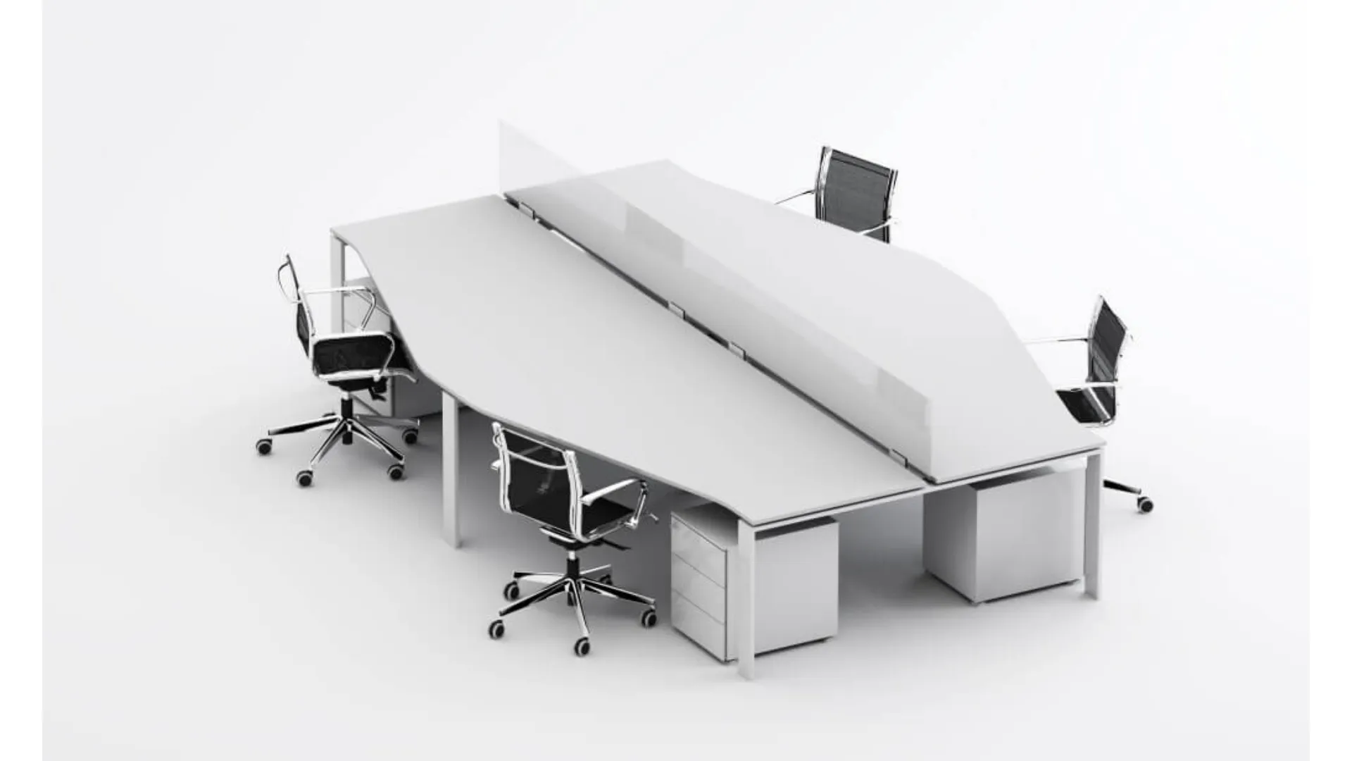 Scrivania operativa SM2573 di Zalf