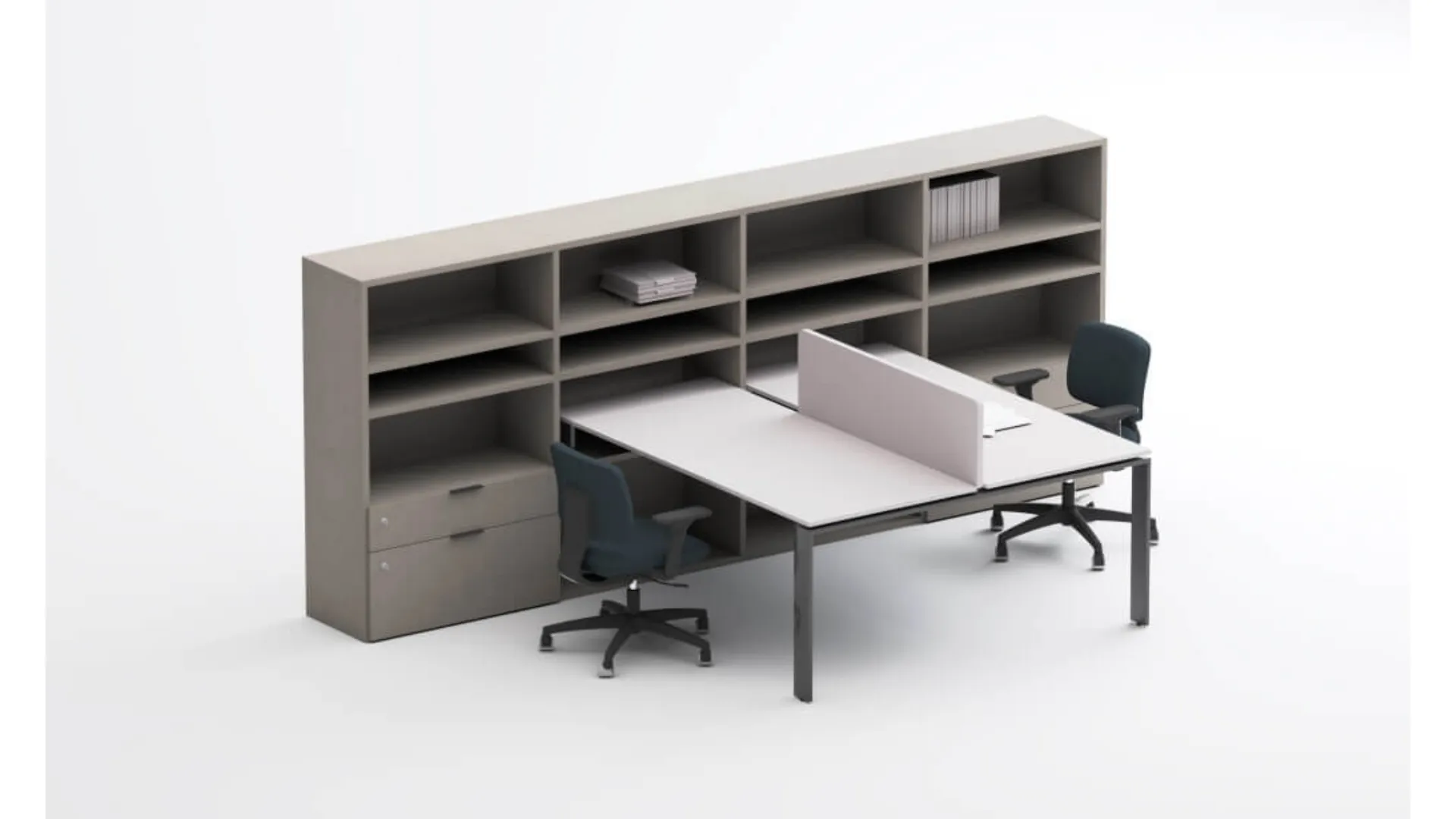 Scrivania operativa SM2574 di Zalf